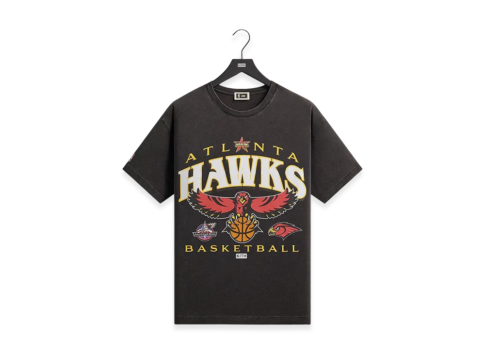 Kith x NBA All-Star Atlanta Hawks Vintage Tee "Black"