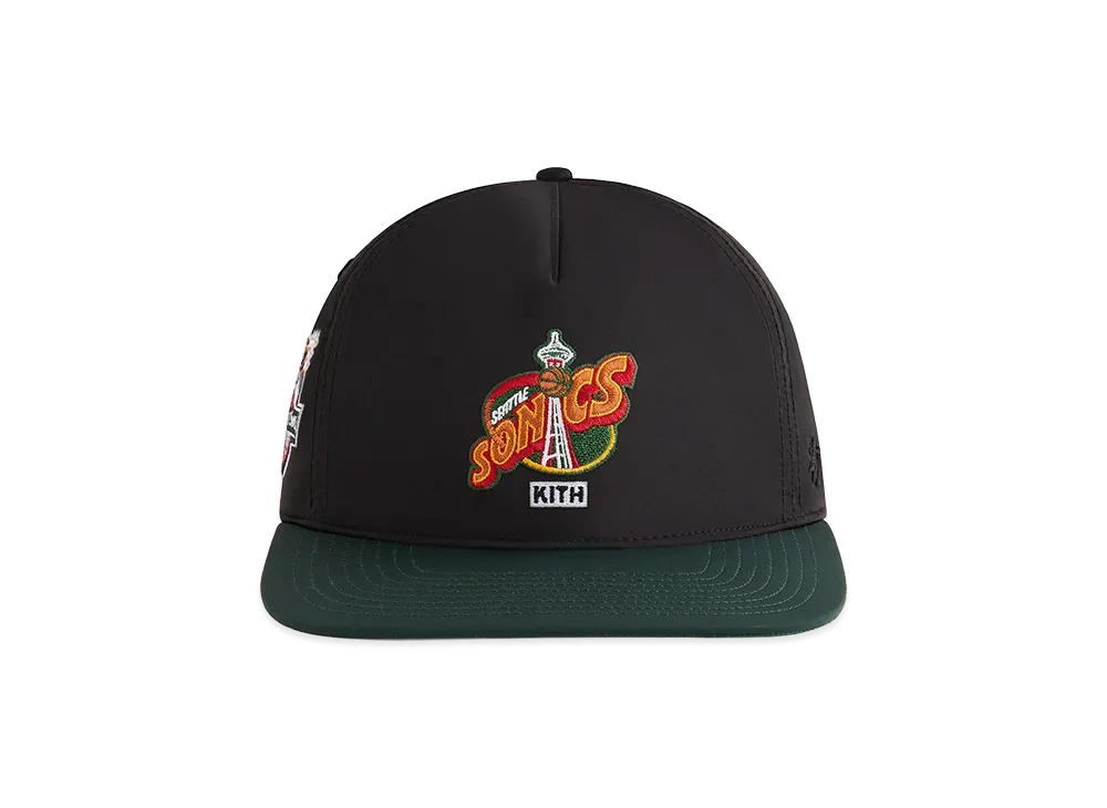 Kith x '47 x NBA All-Star Seattle SuperSonics SL Hitch Snapback "Black"