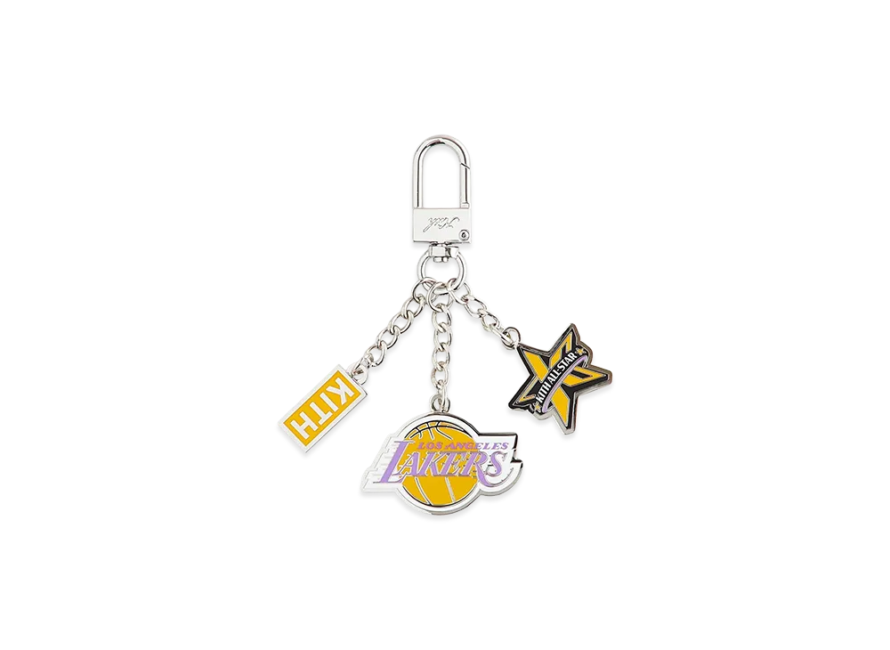 Kith x NBA All-Star Los Angeles Lakers Keychain "Silver"