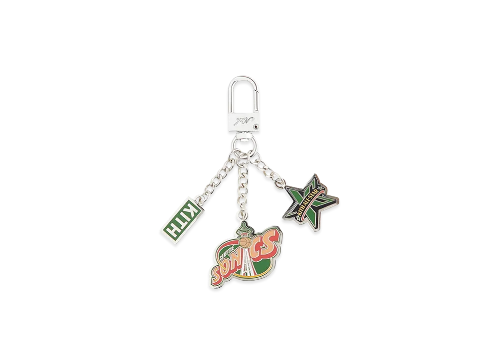 Kith x NBA All-Star Seattle SuperSonics Keychain "Silver"