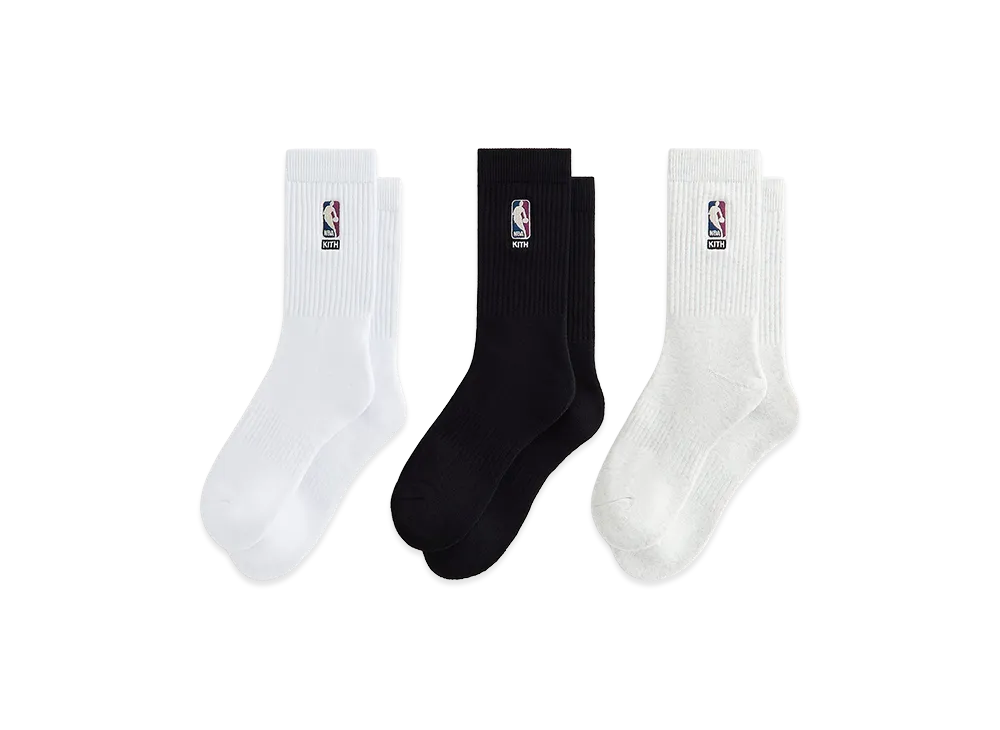Kith x NBA All-Star 3-Pack Crew Socks "Multi"