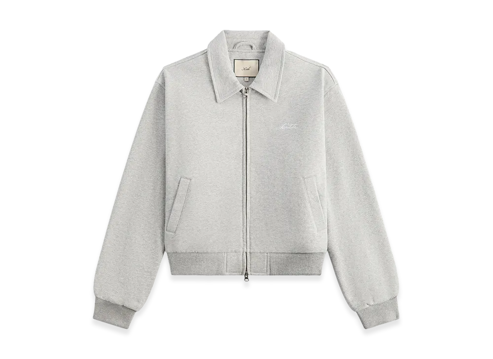 Kith Women's Brisa III Fleece Bomber Jacket "Cool Heather Grey"
