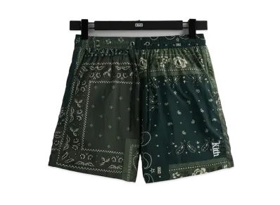 Kith Printed Active Swim Short Deconstructed Bandana "Stadium"