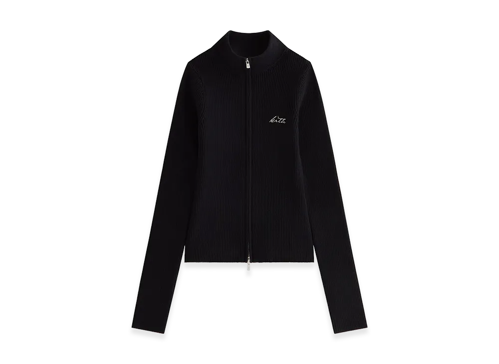 Kith Women's Ina Sweater Track Zip "Black"