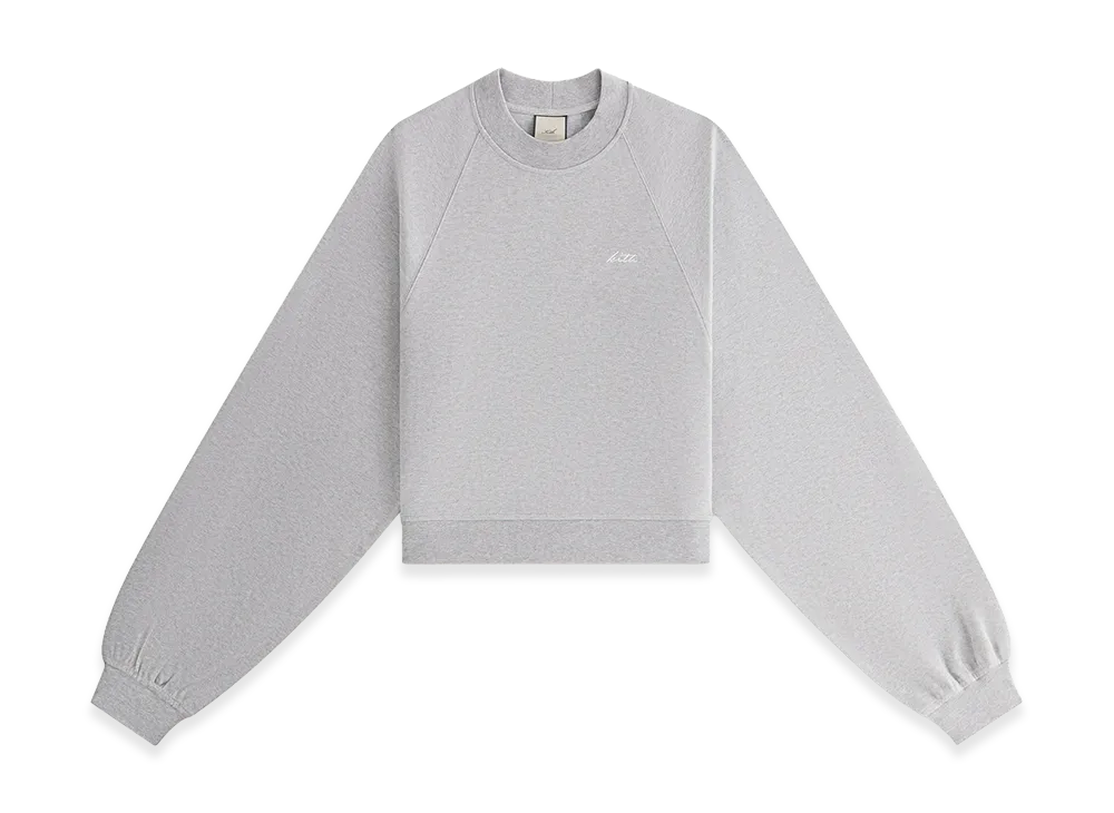 Kith Women's Isley Mockneck Crewneck "Cool Heather Grey"