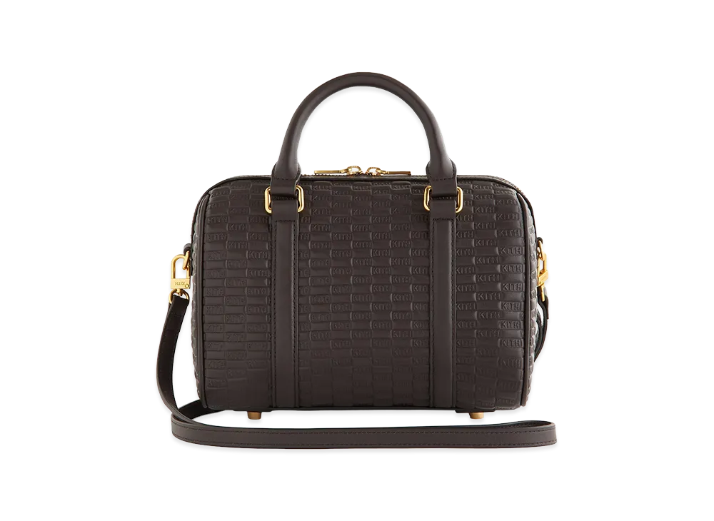 Kith Women's Leather Monogram Smooth Harlowe Bag "Ganache"