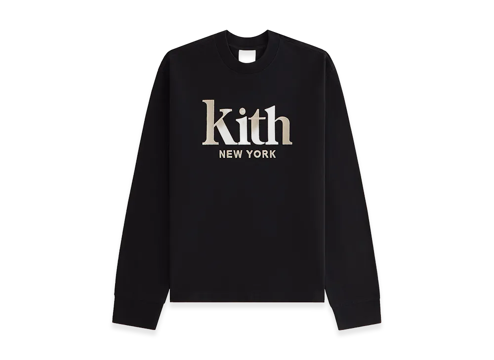 Kith Women's Oversized Sonoma New York Long Sleeve "Black"