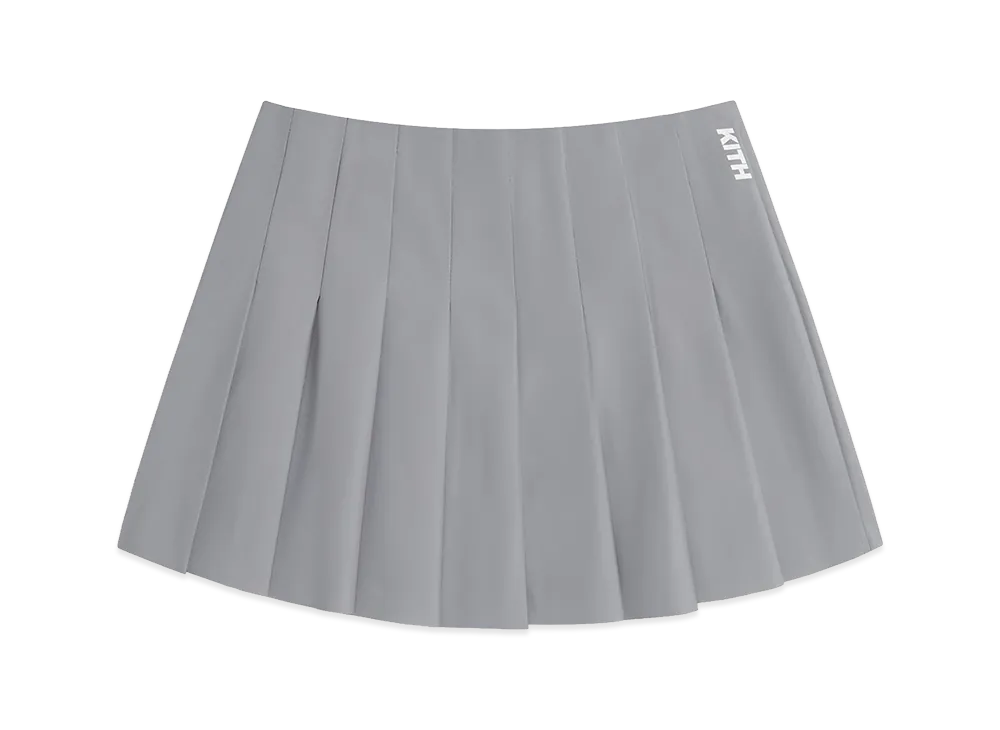 Kith Women's Ruri Reflective Pleated Mini Skirt "Reflective"