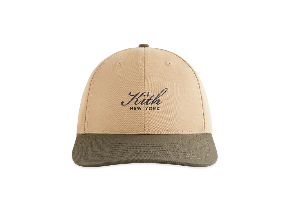 Kith Women's Script New York Colorblock Classic Cap "Canvas"