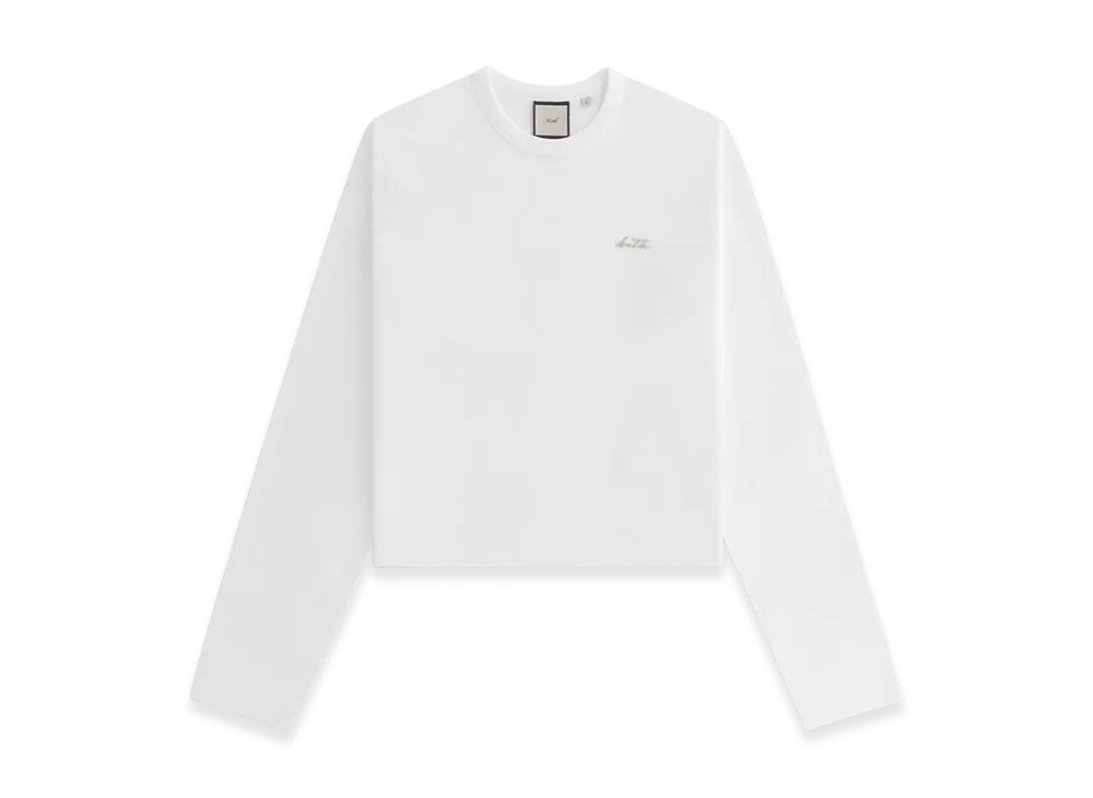 Kith Women's Shrunken Jay Long Sleeve "White"