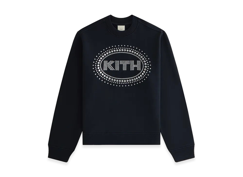 Kith x Lisa Women's Ashwin Studded Crewneck "Black"