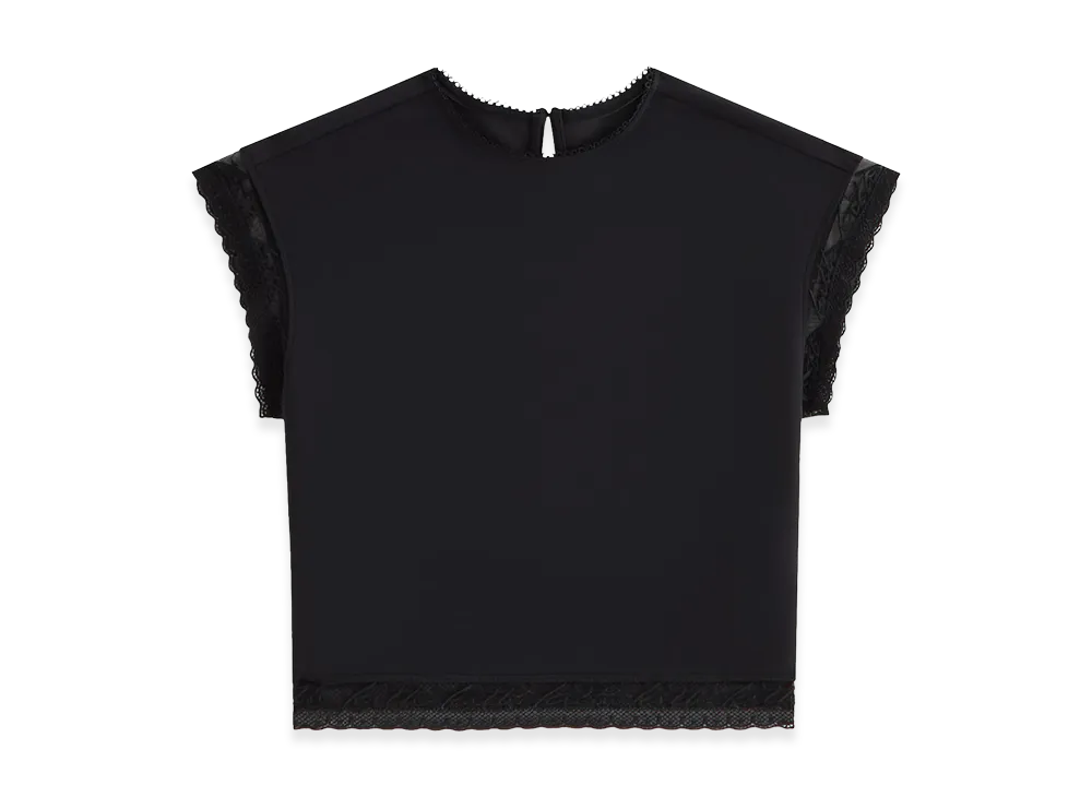 Kith x Lisa Women's Cara Cropped Tee "Black"
