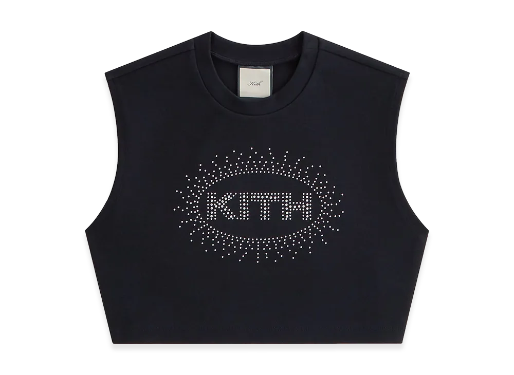 Kith x Lisa Women's Carsyn Cropped Muscle Tank "Black"