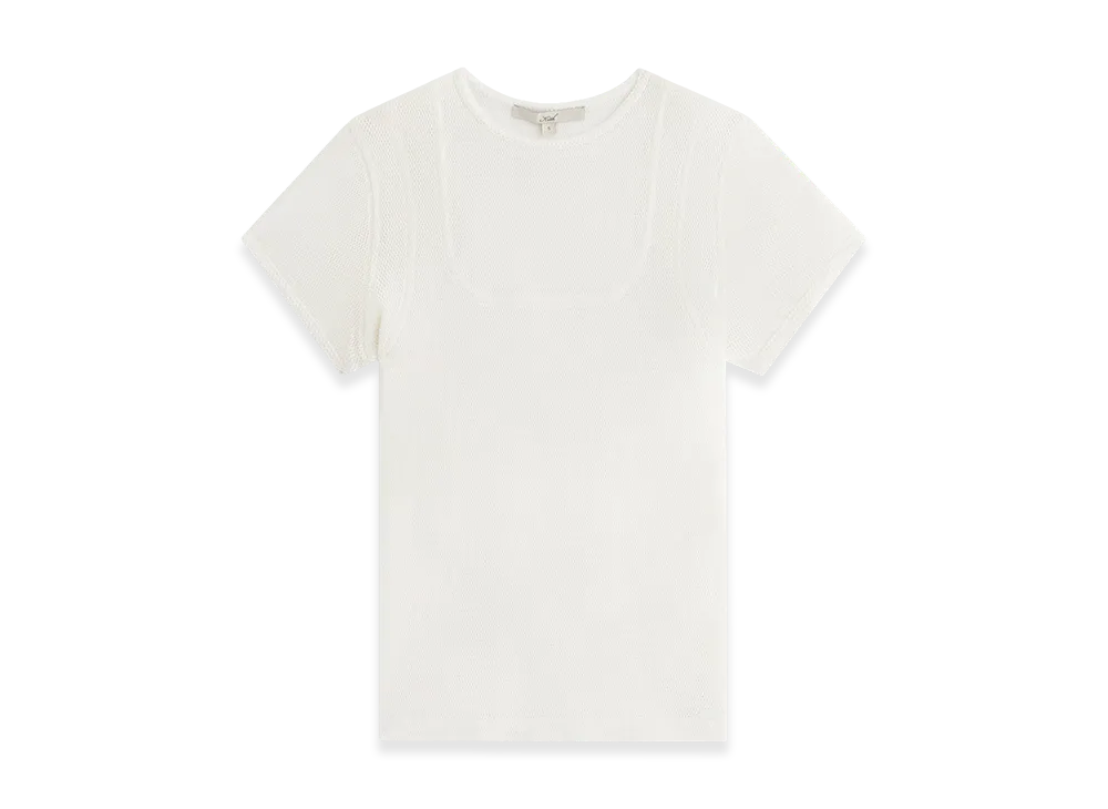 Kith x Lisa Women's Pallis Warm Up Baby Tee "White"