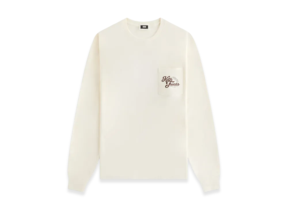 Kith Treats Croissant Long Sleeve Pocket Tee "Sandrift"