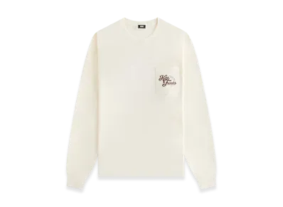 Kith Treats Croissant Long Sleeve Pocket Tee "Sandrift"