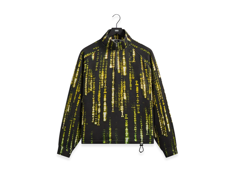 Kith x The Matrix Code Vintage Nelson Quarter Zip "Black"