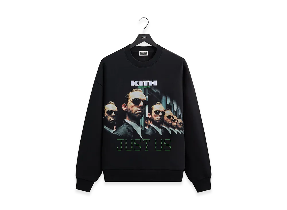 Kith x The Matrix Just Us Vintage Nelson Crewneck "Black"