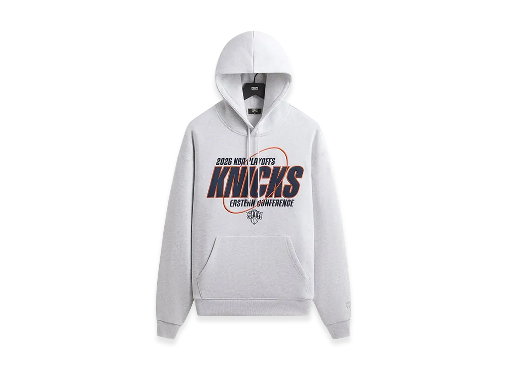 Kith x The New York Knicks Playoffs Nelson Hoodie "Light Heather Grey"