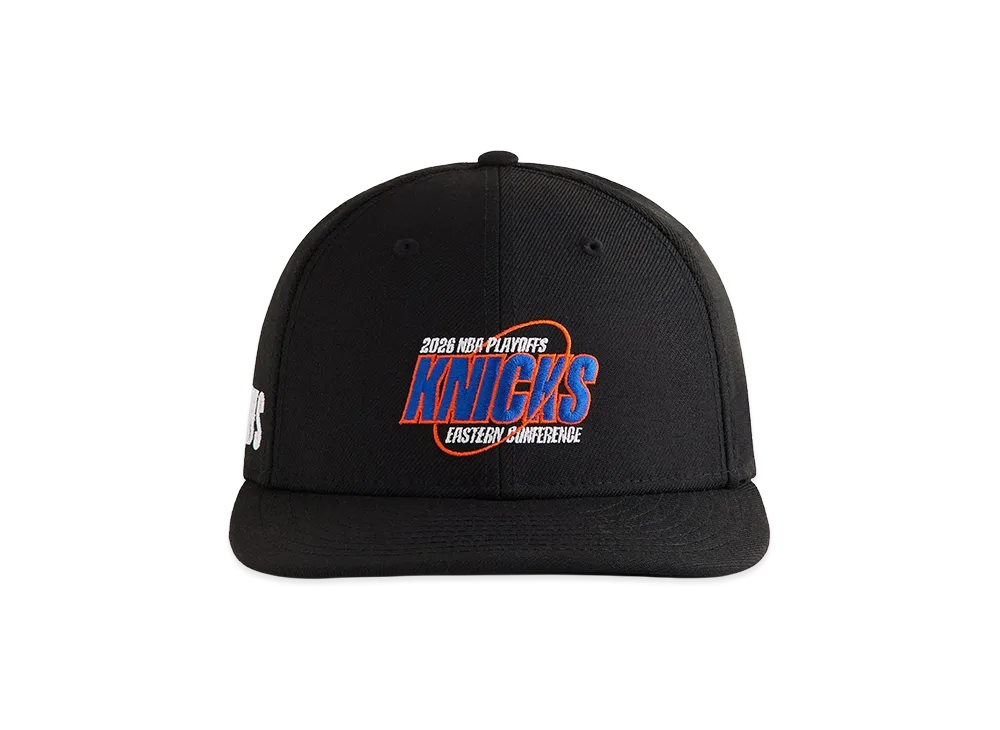 Kith x NEW ERA x The New York Knicks Playoffs Premium Wool 59Fifty Low Profile Cap "Black"