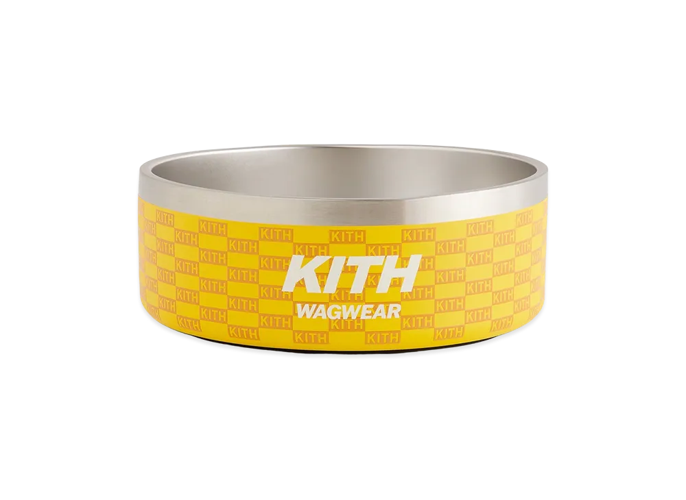Kith x wagwear Metal Dog Bowl "Yellow"