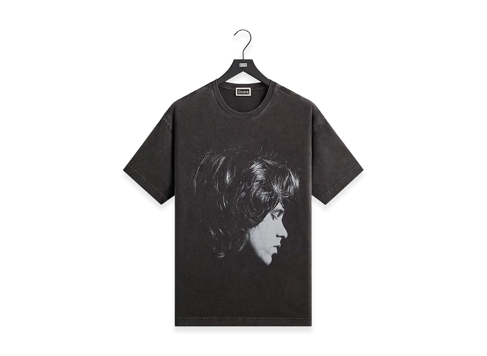 Kith Records x The Doors Morrison Logo Vintage Tee "Black"