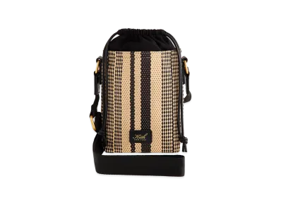 Kith Striped Raffia Drawstring Pouch "Radiant"