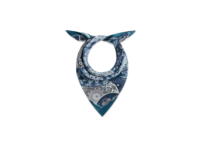 Kith Printed Mandala Silk Scarf "Novel"