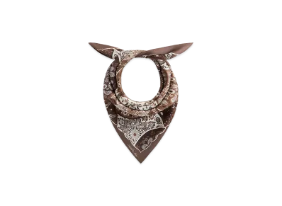 Kith Printed Mandala Silk Scarf "Woodland"