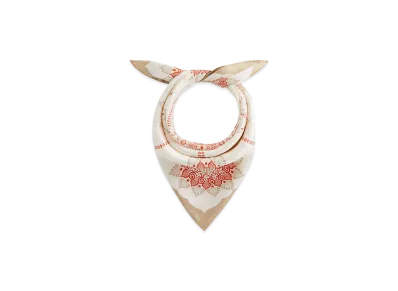 Kith Floral Printed Palm Silk Scarf "Volcano"