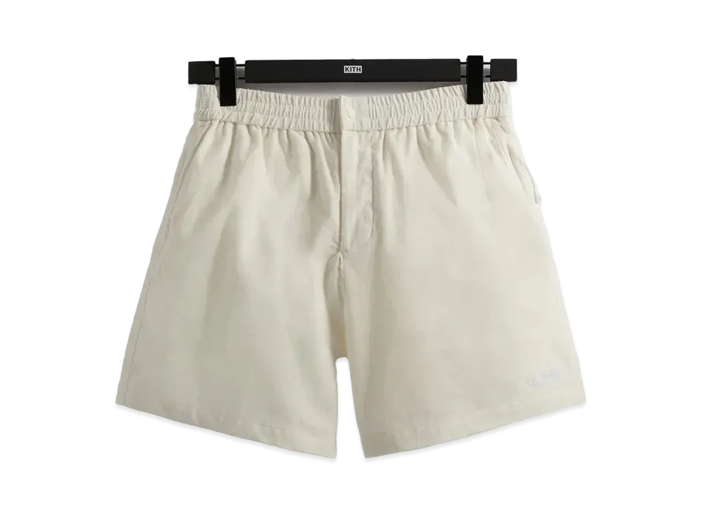 Kith Washed Summer Micro Cord Active Short "White"