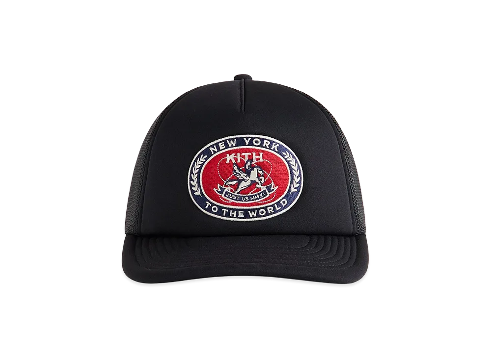 Kith Laurel Pegasus Nolan Trucker Hat "Black"