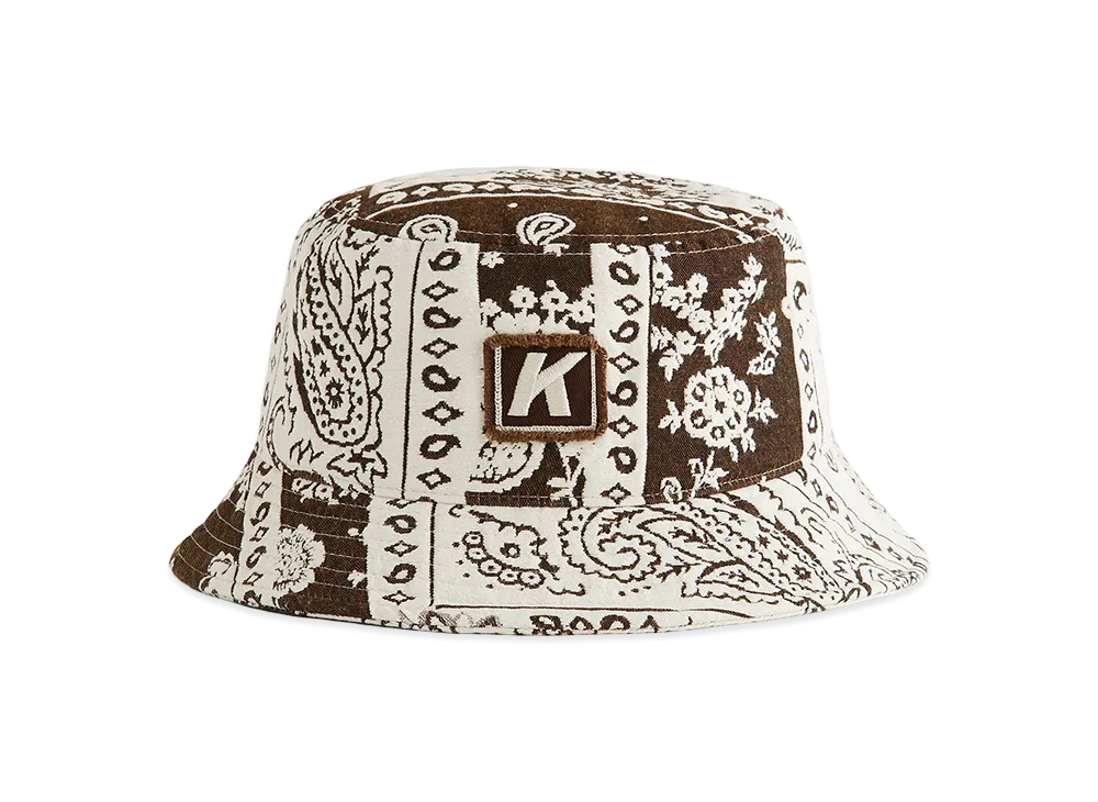 Kith Bandana Jacquard Dawson Bucket Hat "Coffee"