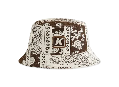 Kith Bandana Jacquard Dawson Bucket Hat "Coffee"