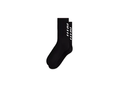 Kith Fast Logo Cotton Crew Socks "Black"
