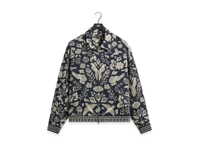 Kith Cupro Linen Connor Blouson Jacket "Nocturnal"