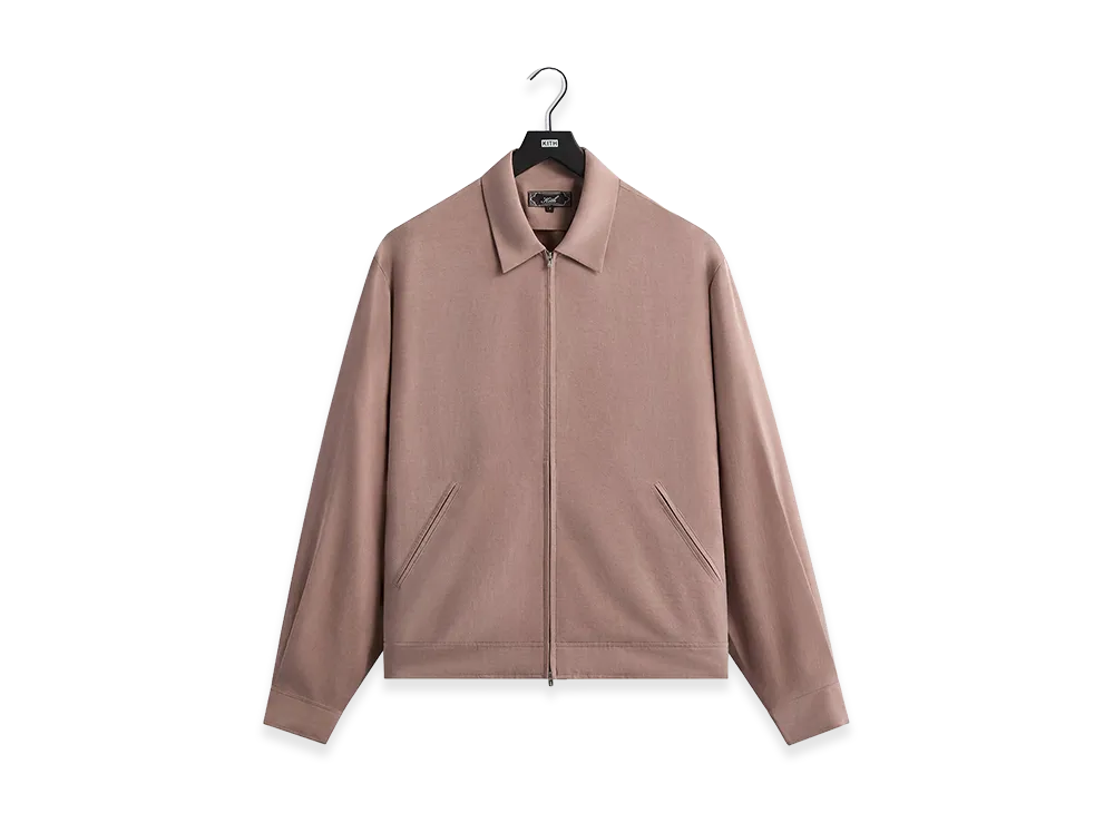 Kith Cupro Linen Connor Blouson Jacket "Dusty Mauve"