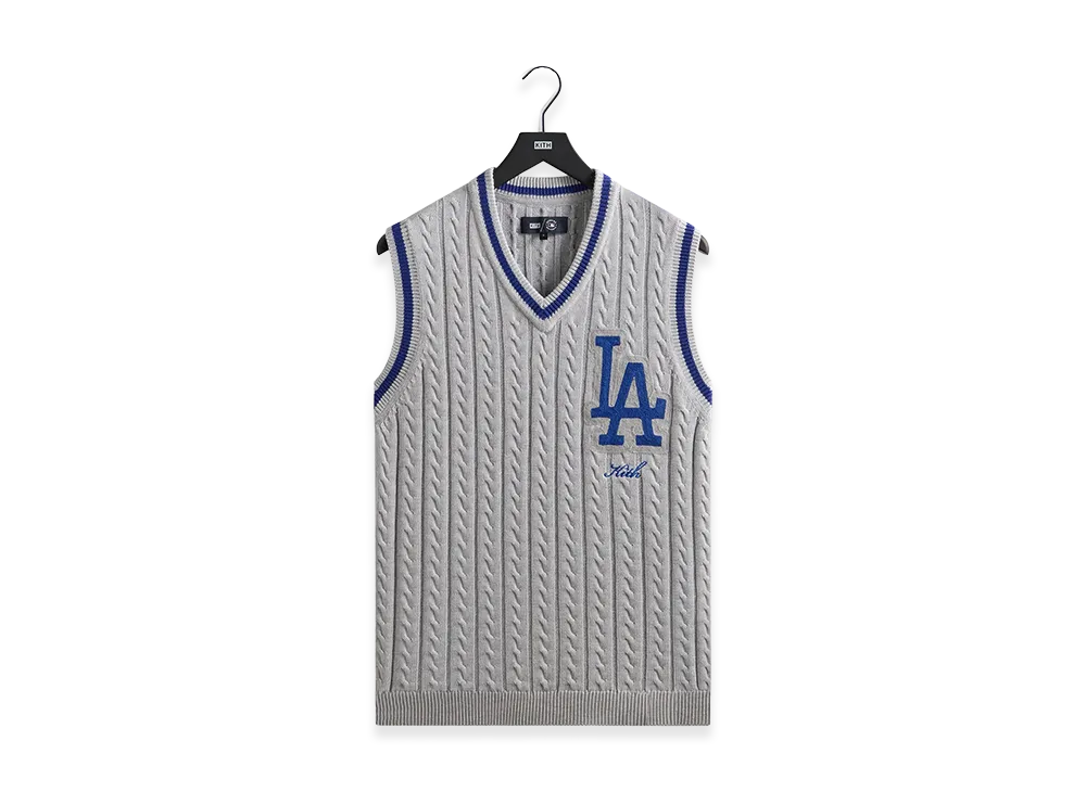 Kith x the Los Angeles Dodgers Aiken Vest "Light Heather Grey"