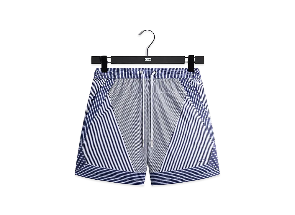 Kith Poplin Stripe Turbo Short "Darkshore"