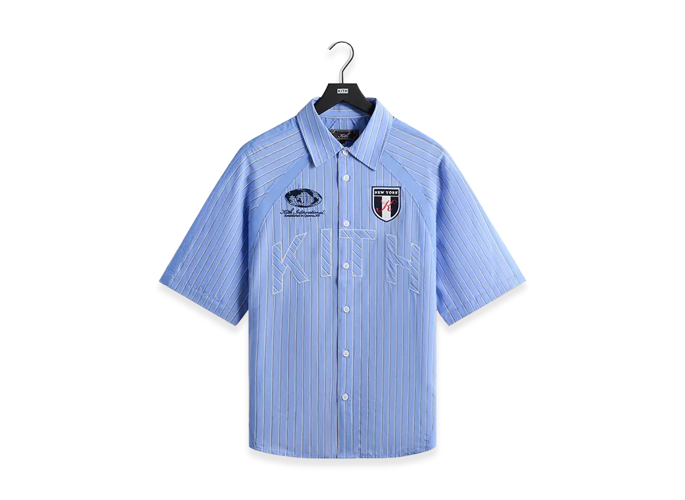 Kith Striped Poplin Shelton Shirt "Bliss"