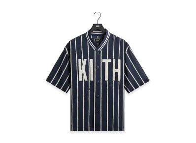 Kith Silk Linen Chenille Stripe Pacey Shirt "Nocturnal"