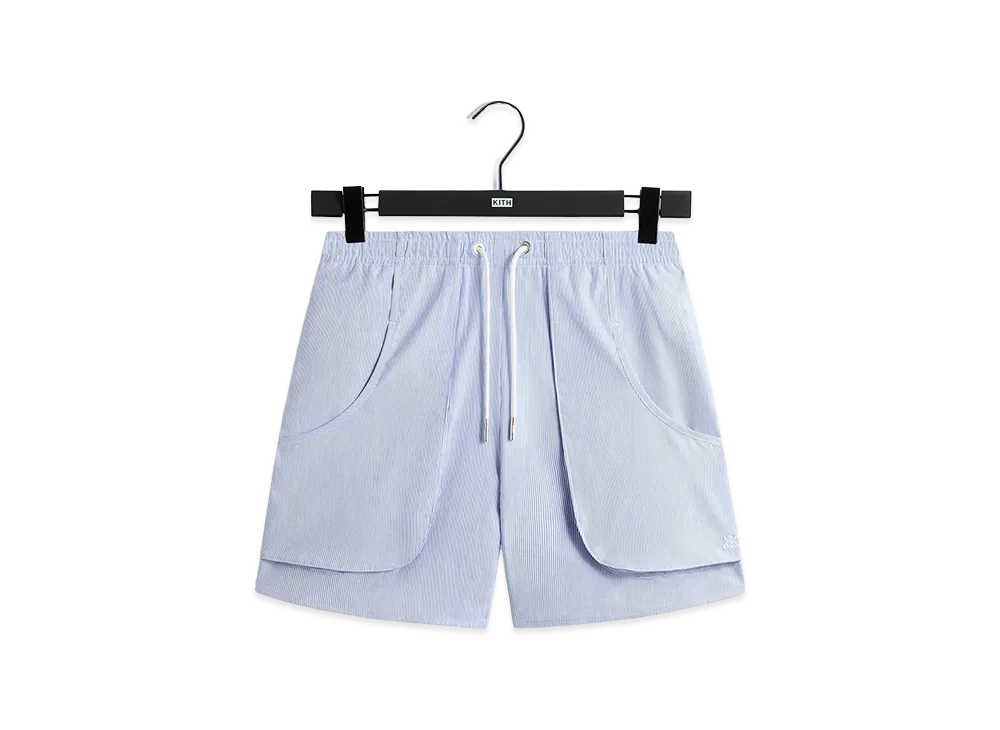 Kith Textured Microstripe Fowler Short "Marina"