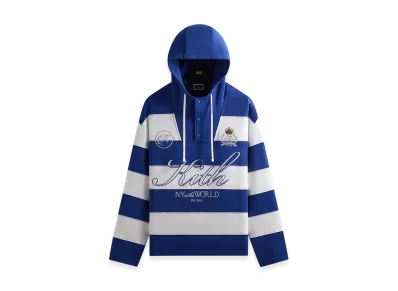 Kith Compact Fleece Striped Caleb Anorak Hoodie "Layer"