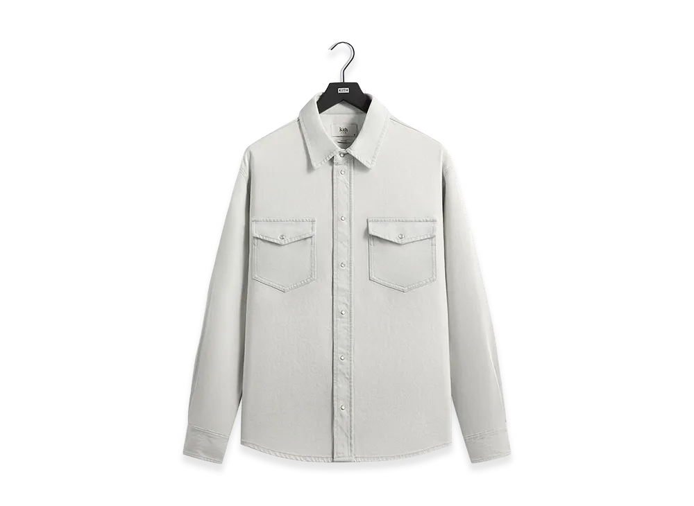 Kith Midweight Denim Long Sleeve Warwick Shirt "Eden Wash"