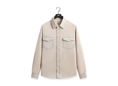 Kith Midweight Denim Long Sleeve Warwick Shirt "Washed Pastel"