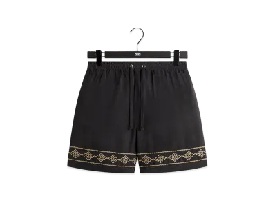 Kith Cupro Linen Cedar Short "Black"
