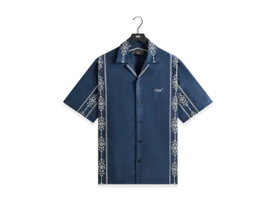 Kith Cupro Linen Thompson Camp Collar Shirt "Nocturnal"