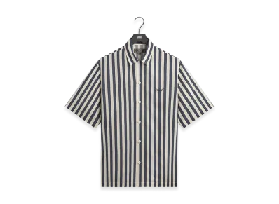 Kith Striped Thompson Camp Collar Shirt "Nocturnal"
