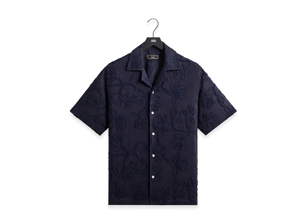 Kith Corded Floral Thompson Camp Collar Shirt "Nocturnal"
