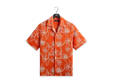 Kith Corded Floral Thompson Camp Collar Shirt "Inferno"